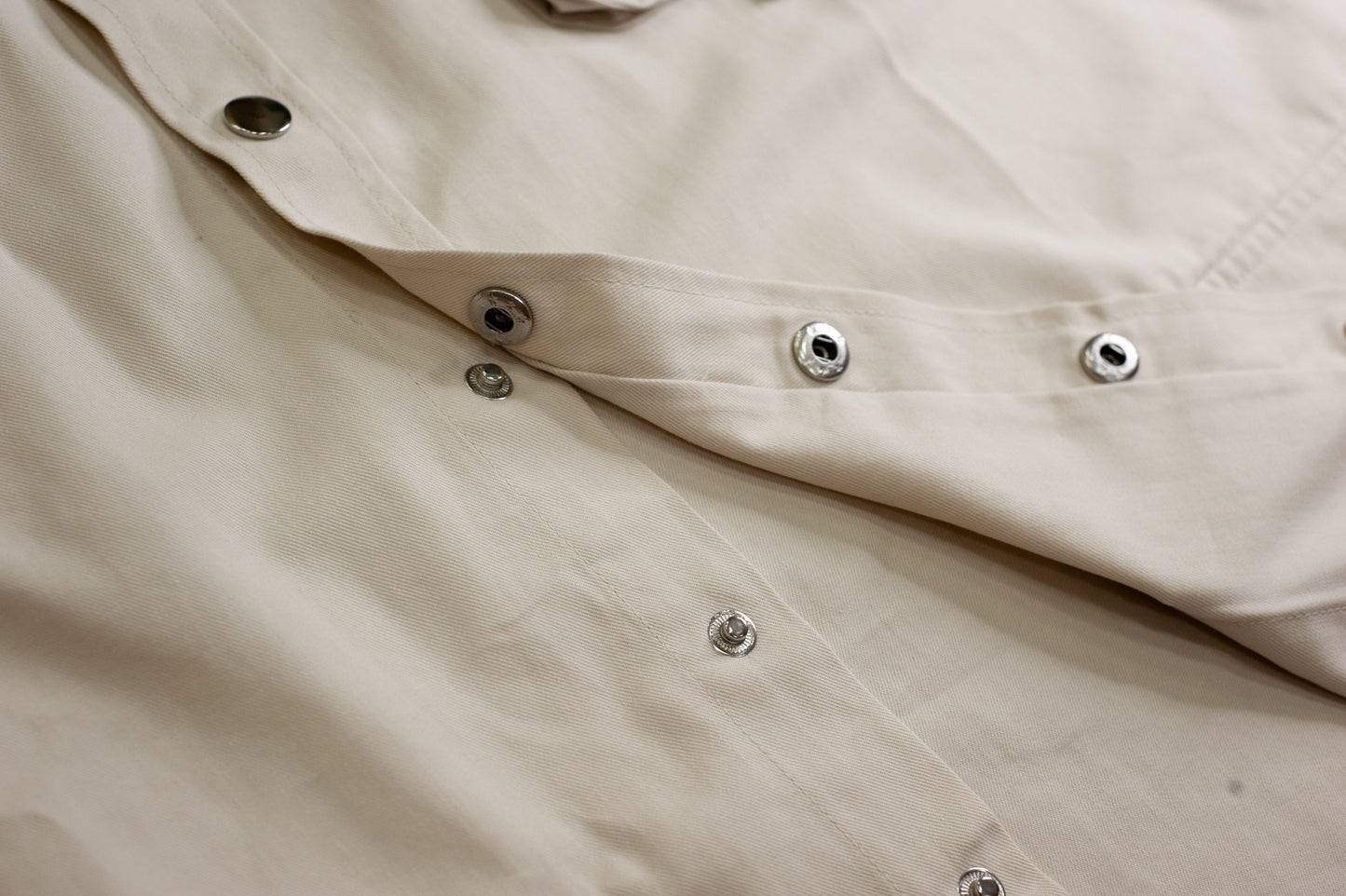 Null Label Oversized Button Shirt in Blueish Grey Denim